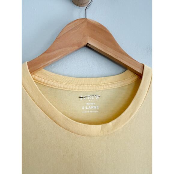 J.Crew Factory | NWOT Cotton washed jersey tee in Yellow | Sz XL - Picture 3 of 7